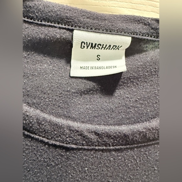 Gymshark Women’s Black Cropped T-Shirt Tee Top Logo Activewear Size Small - Picture 5 of 7